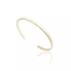 Bracelete Liso 4mm (Ajustável) (10,8g) (Banho Ouro 24k)