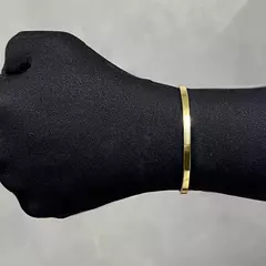 Bracelete Liso 4mm (Ajustável) (10,8g) (Banho Ouro 24k) - comprar online