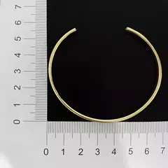 Bracelete Liso 4mm (Ajustável) (10,8g) (Banho Ouro 24k) na internet