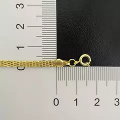 Choker Elo Trançado 3mm (Fecho Tradicional) (Banho Ouro 24k) - loja online