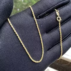 Colar Cordão Baiano 1,8mm (Fecho Tradicional) (Tag 18k) (Banho Ouro 18k) - comprar online