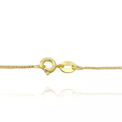 Colar Veneziana 1mm (Fecho Tradicional) (TAG 18k) (Banho Ouro 18k) - loja online