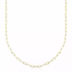Corrente Carrier Longa 2mm (Fecho Gaveta) (Banho Ouro 24K) 60cm - A Pampa - Acessórios