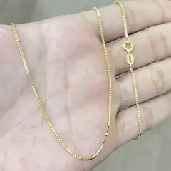 Corrente Veneziana 1,2mm (Fecho Tradicional) (TAG 18K) (Banho Ouro 18k)