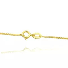 Corrente Veneziana 1,2mm (Fecho Tradicional) (TAG 18K) (Banho Ouro 18k) - comprar online