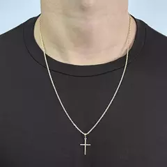 Pingente Crucifixo Agulha (2,6cmX1,6cm) (Banho Ouro 24k) - A Pampa - Acessórios