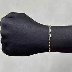 Pulseira Carrier Longa 2,5mm (Fecho Canhão) (Banho Ouro 24k) na internet