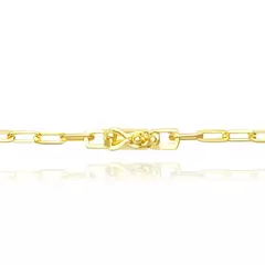 Pulseira Carrier Longa 2,5mm (Fecho Canhão) (Banho Ouro 24k) - comprar online