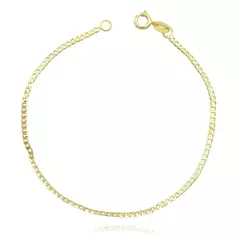 Pulseira Grumet 2mm (Fecho Tradicional) (TAG 18k) (Banho Ouro 18k) - comprar online