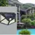 Imagem do Luminária Solar 100 Led Com Sensor Para Jardim Externa Prova D'água Luz Led Solar Lâmpada