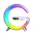 Caxinha de Som G-Speaker Luminária Bluetooth Inteligente Carregador Sem Fio Led Luz Rgb