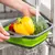Escorredor de Silicone Retrátil Multiuso Massas Fruta Alimentos - Quadrado