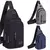 Bolsa de ombro masculina anti-roubo de ombro com entrada para carregador usb