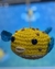 Chaveiro de Amigurumi Baiacu