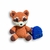 Amigurumi Spiffo Guaxinim Laranja com Mochila Azul (Mascote do Project Zomboid) – Feito à Mão com Fio Pelúcia na internet