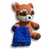 Amigurumi Spiffo Guaxinim Laranja com Mochila Azul (Mascote do Project Zomboid) – Feito à Mão com Fio Pelúcia - comprar online