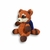 Amigurumi Spiffo Guaxinim Laranja com Mochila Azul (Mascote do Project Zomboid) – Feito à Mão com Fio Pelúcia - loja online