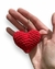 Imagem do Chaveiro Coração Vermelho de Amigurumi Feito à Mão