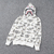 Jaqueta Bape "Shark Camo'' White/Grey