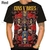 Guns N Roses T-shirts impressas em 3D para homens e mulheres, Rock Band, Vintage na internet