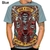 Guns N Roses T-shirts impressas em 3D para homens e mulheres, Rock Band, Vintage