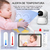 Babá Eletrônica 5” com Câmera HD, Áudio Duplo e Visão Noturna