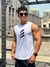 regata em malha com gola redonda, camiseta esportiva fitness - loja online