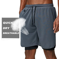 Shorts esportivos de secagem rápida para homens, corrida, treino, jogging, deck na internet