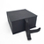 Caixa de Presente 15x15x10 Modelo Livro Cartonada Fechamento Fita Cetim Preto - LojaCraft
