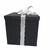 Caixa de Presente Com Laco Tamanho 30x30x30 Cor Preta Cartonada Utilitaria Marca Craftimbui Decoracao Papelao Rigido