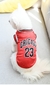 Camiseta esportiva de malha respirável para animais, roupas para cães, camisas