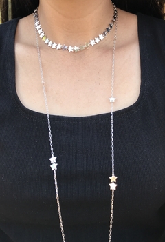 Colar longo com estrelinhas - comprar online