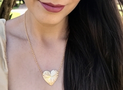 Conjunto de coração diamantado na internet
