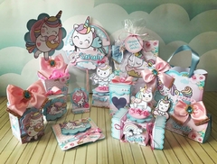 KIT DE FIESTA PERSONALIZADO UNICORNIO