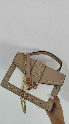 016 Minibag Crema Rock Tachas