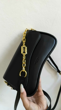 017 Badolera/Baguette Negra det. Dorado. - comprar online