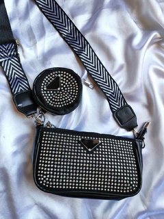 042 Bandolera strass + Monedero