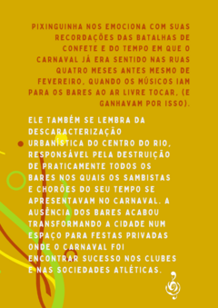 PIXINGUINHA E SUAS MEMÓRIAS DO CARNAVAL - Choro Patrimônio Cultural 