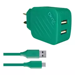 Cargador Con Cable Tipo C Carga Rapida 2 Entradas Usb - tienda online