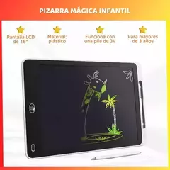 Pizarra Mágica Tableta 16 Pulgadas Lcd De Dibujo Escritura - tienda online
