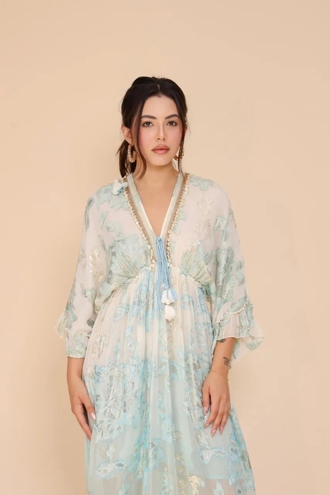 Vestido Azul Boho - comprar online