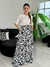 Saia longa estampada - M - comprar online