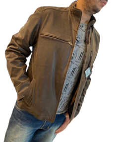 Campera de cuero Francesco - comprar online