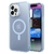 Case TEKKU Matte para iPhone 15 PRO MAX Trans Azul compatible con MagSafe