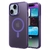 Case TEKKU Matte para iPhone 15 Trans Violeta compatible con MagSafe