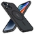 Case TEKKU Matte Style para iPhone 15 Trans Negra compatible con MagSafe