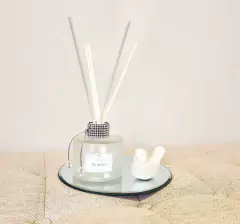 Difusor Decor Transparente Fosco com Strass Prata - comprar online