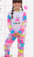 Pijama Unicórnio Estrelar Longo