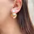 Esfera média lisa com quadrado zirconia - comprar online
