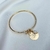 Pulseira aro pingente fé
